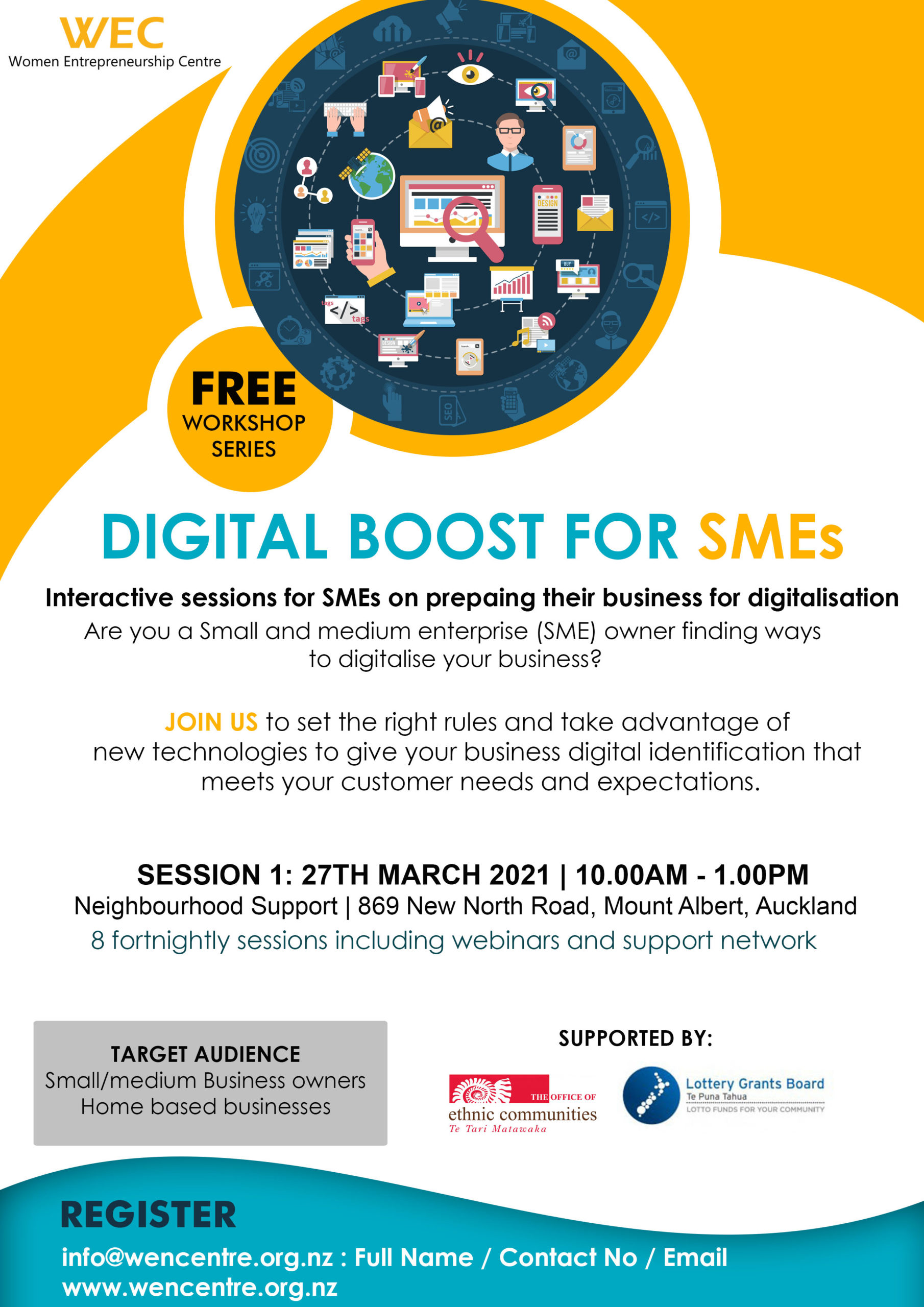 Digital workshop flyer